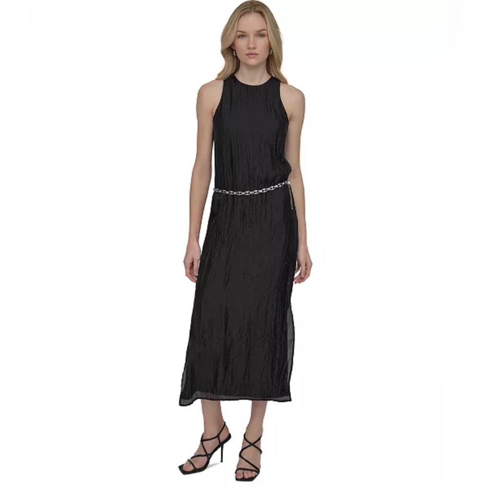 Need this gone, send offer! NWT DKNY Black Textured Dress brand new size 8
